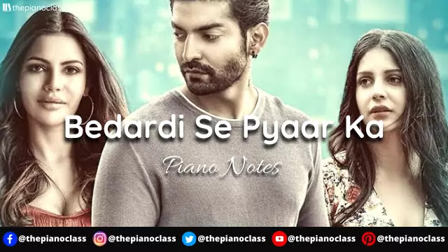 Bedardi Se Pyaar Ka Piano Notes - Jubin Nautiyal 