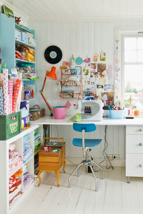 retro craft room