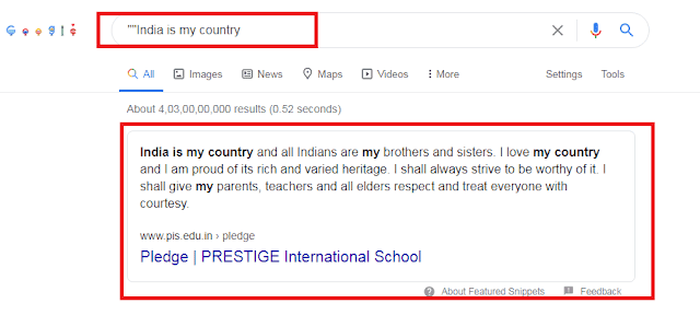 Google Tricks Fun And Games 2020 InfoTech APB specific-phrase-search-google-search-tricks