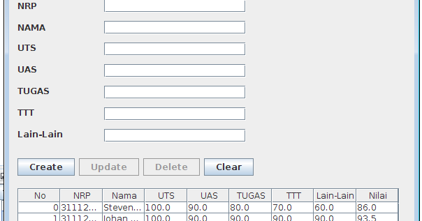 CRUD Simple Application Java Using Netbeans
