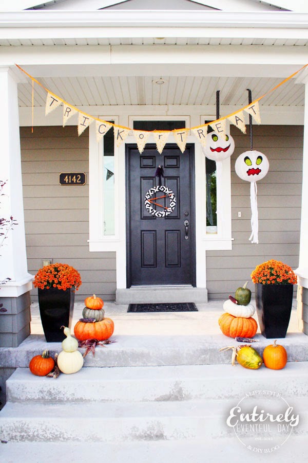 Halloween Porch Decorating {Part 1} ~ Entirely Eventful Day