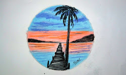 drawing nature oil scenery pastel tutorial drawings landscape watercolor pastels paintings pencil beginners simple draw sketches sunset step fancy acrylic