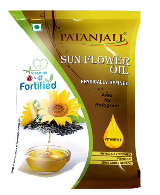 Patanjali Fortified Sunflower Oil, 1 L