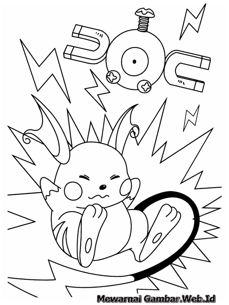 Mewarnai Gambar Pikachu Mewarnai Gambar