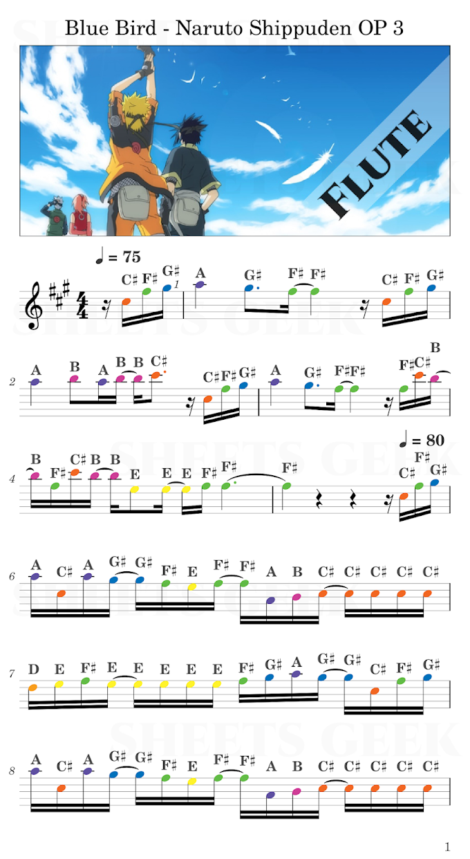 Sheets Geek Flute Piano Sheet Music