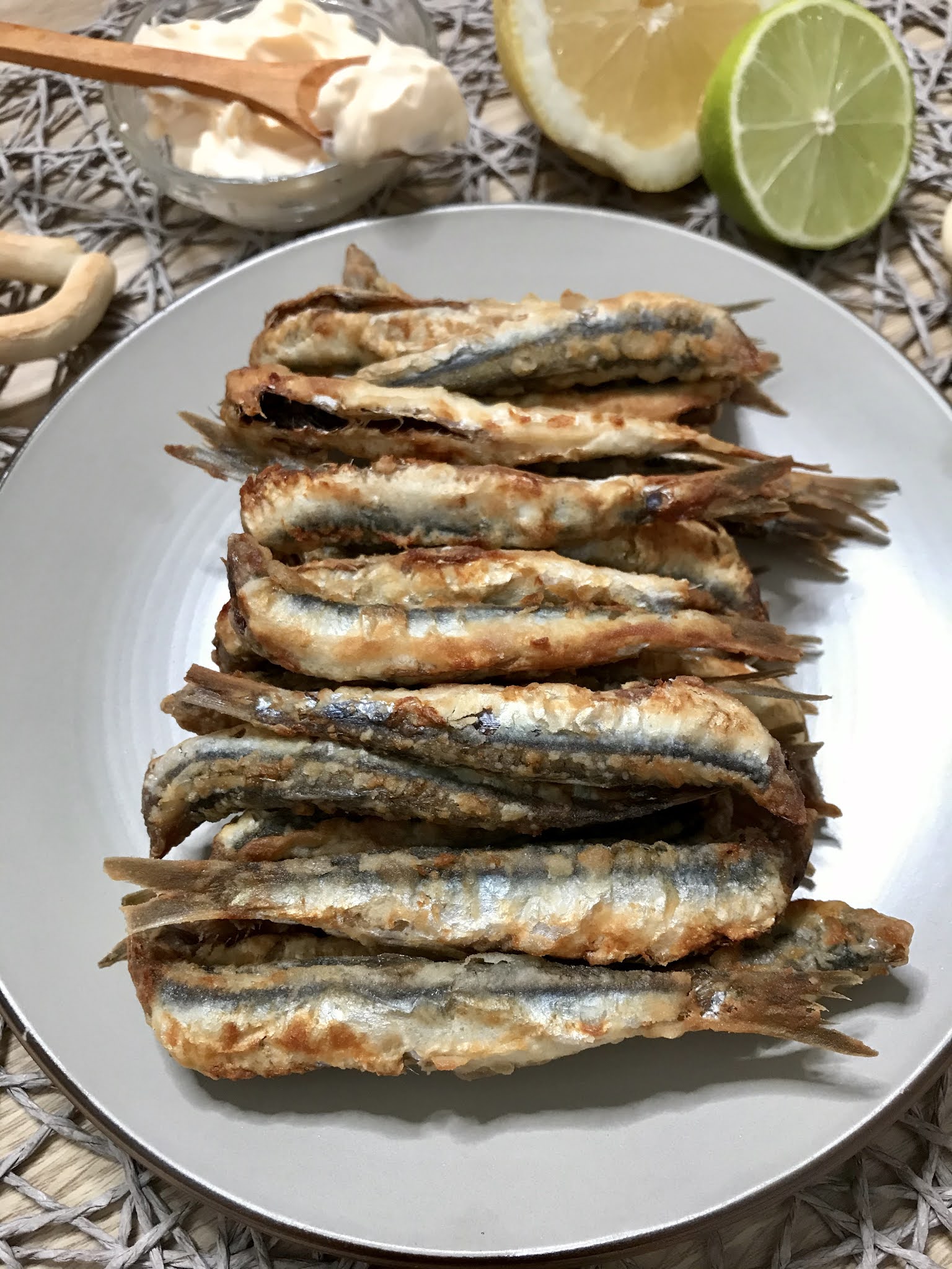 Boquerones fritos en freidora de aire o air fryer