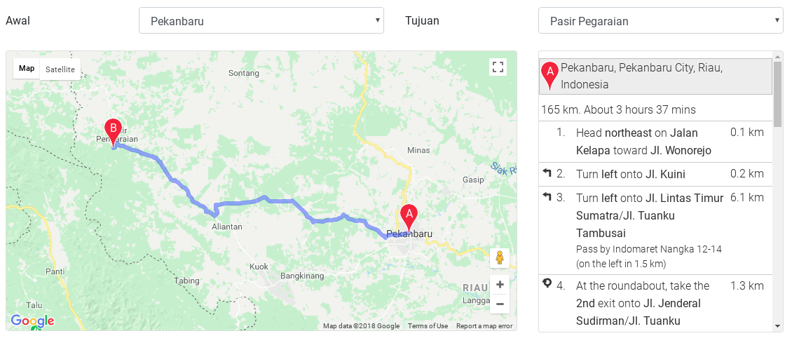 gmap direction gmap direction