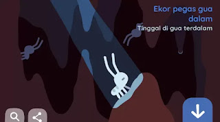 Ekor Pegas Gua Dalam, Google Doodle Ekor Pegas Gua Dalam, Google Doodle