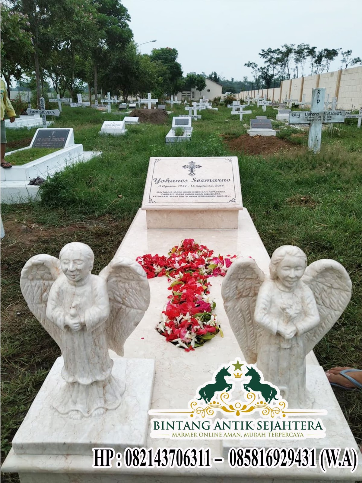 Model Kuburan Kristen Modern Jual Makam Marmer Kerajinan Marmer Tulungagung