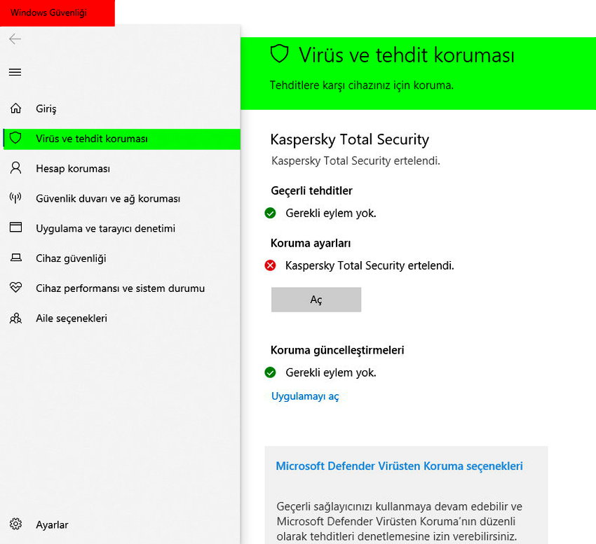 Windows Defender kapatma nasıl yapılır? Devre dışı bırakma yolları