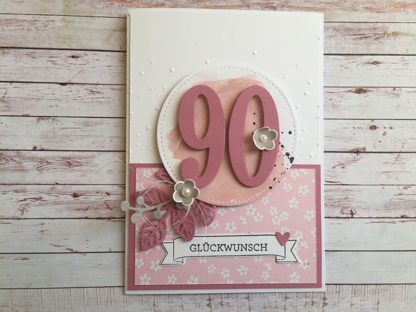 Stempeltrina: Eine Karte zum 90. Geburtstag...