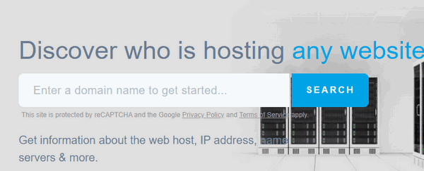 Discover who is hosting any website