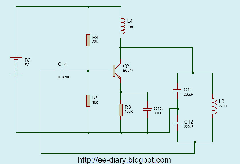 Colpitts Oscillator Design and Experiment on Breadboard Electrical