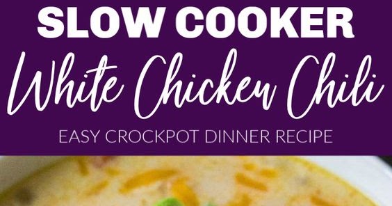 Slow Cooker White Chicken Chili - Pinch oof Yum
