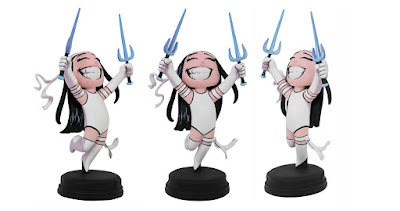 San Diego Comic-Con 2020 Exclusive Marvel Animated Elektra White Variant Mini Statue by Skottie Young x Gentle Giant