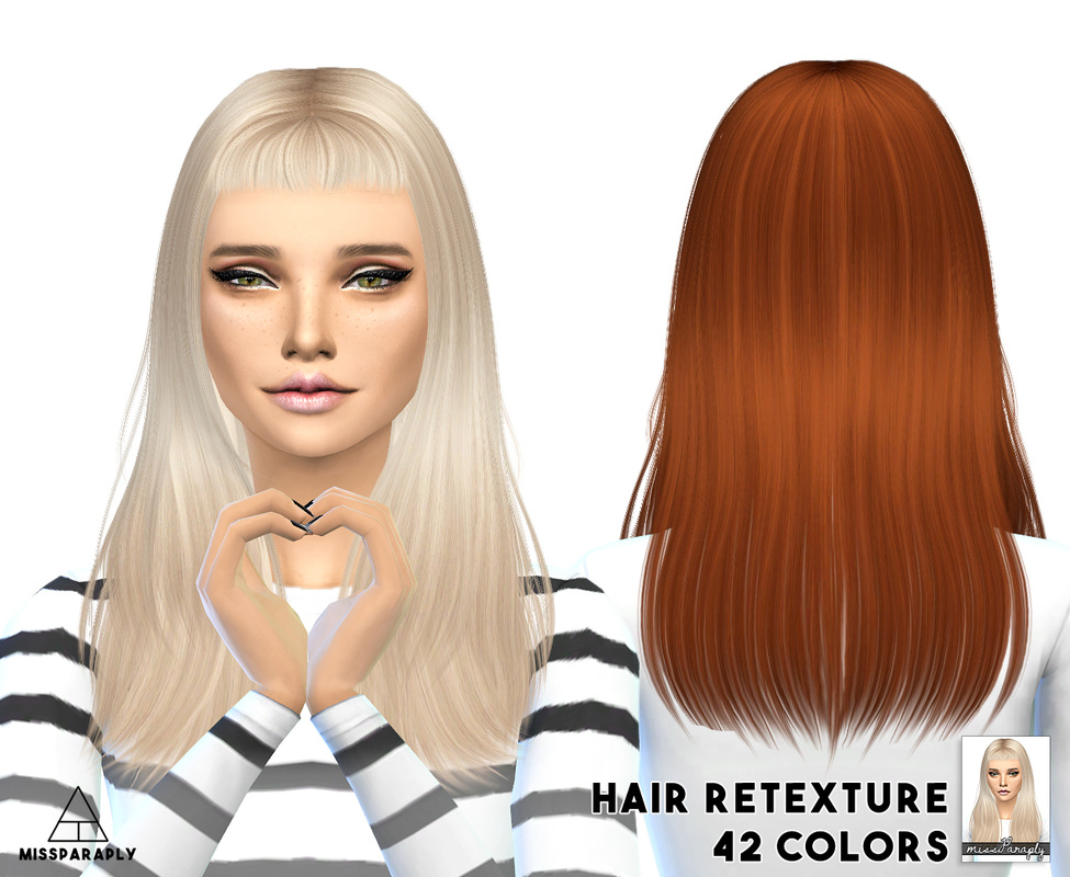 My Sims 4 Blog Sintiklia Eliza And Still Into You Hair Retexture By