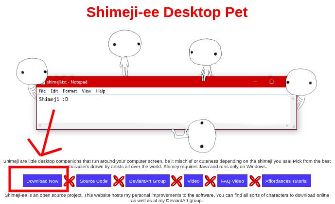 download java for shimeji
