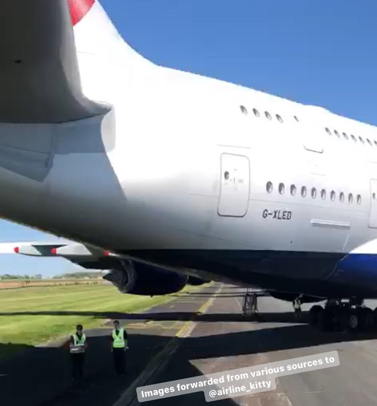 British Airways Boeing 787 Dreamliner Skidded Off Taxiway In Edmonton