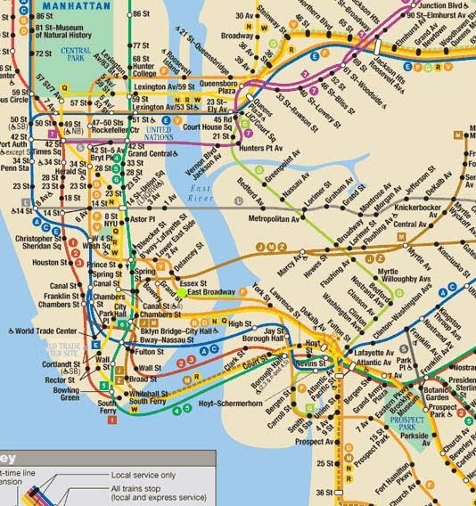 Time Zones Map Subway Map F Train
