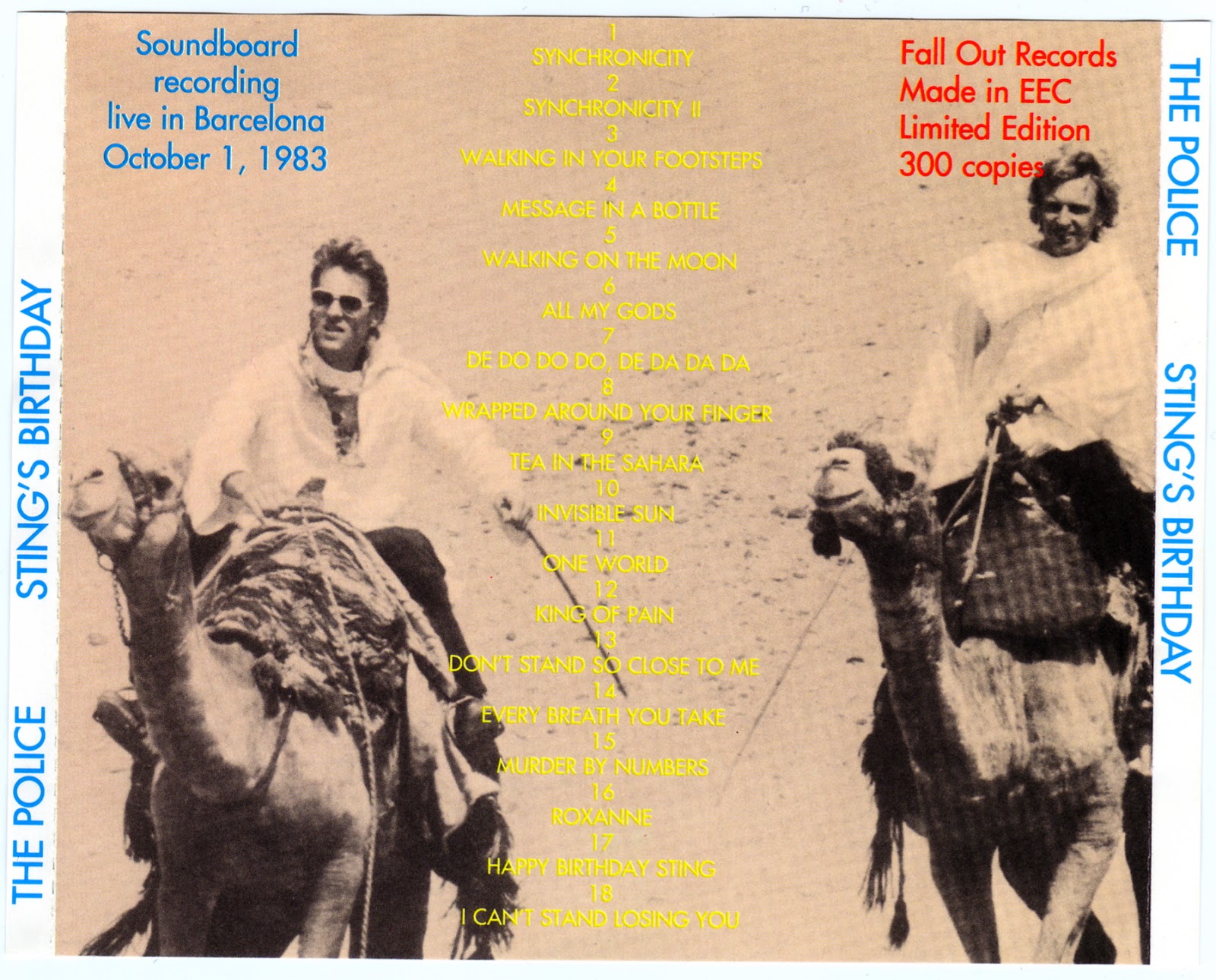 FRESH & ALIVE! En Vivo Y En Directo. The Police 'Sting's Birthday' 1983