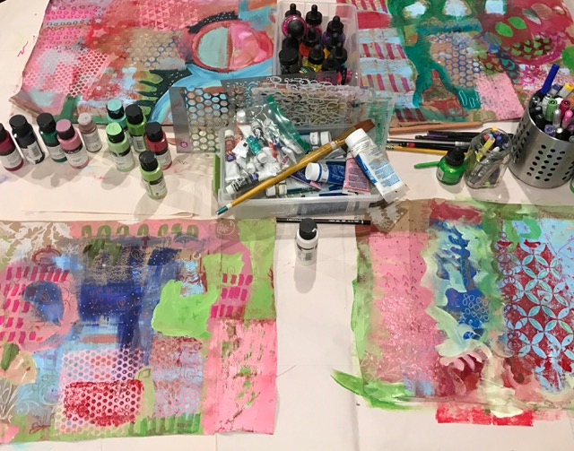 ART GIRL Paper grocery bag art