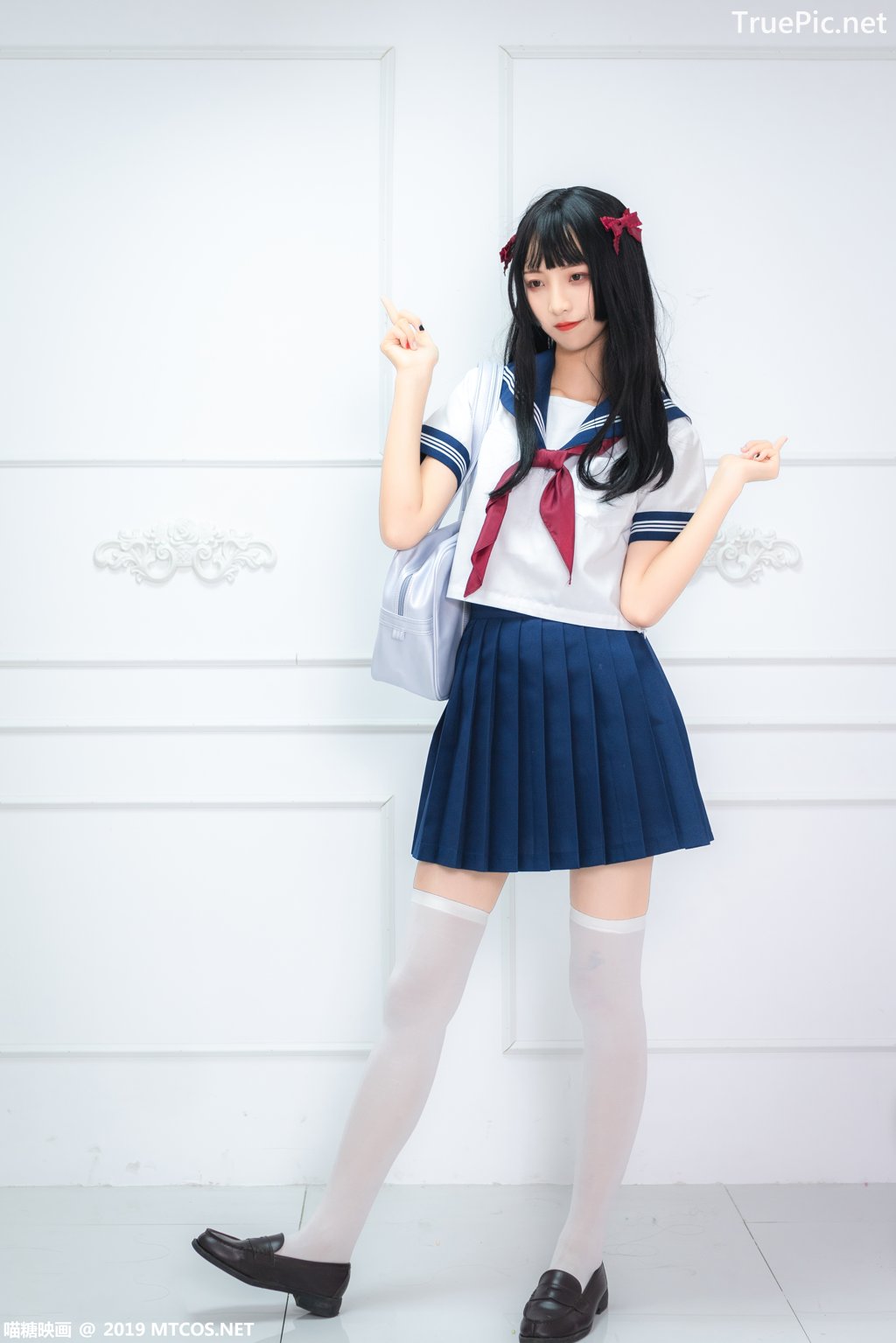 Image-MTCos-喵糖映画-Vol-012–Chinese-Pretty-Model-Cute-School-Girl-With-Sailor-Dress-TruePic.net- Picture-20