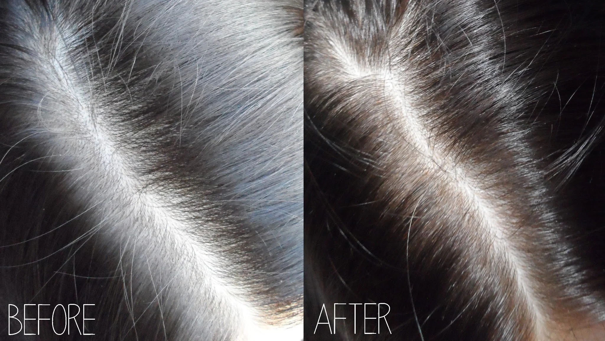 the before and after results from using revivhair booster for hair growth, pictures, beauty review and first impressions
