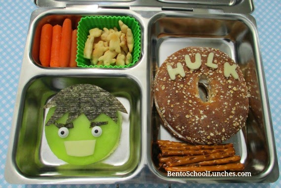Avengers Hulk bento school lunch, Planetbox Launch