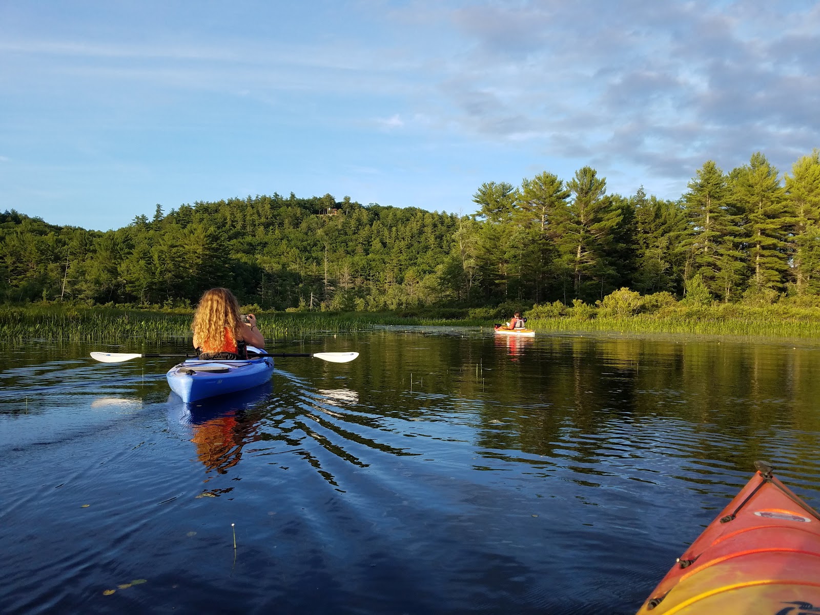 Recreational Kayaking in Maine Peabody Pond, July 16 2020