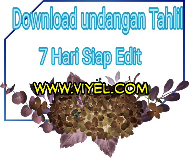 Download Contoh Undangan Tahlilan 7 Hari Meninggal Word Siap Edit