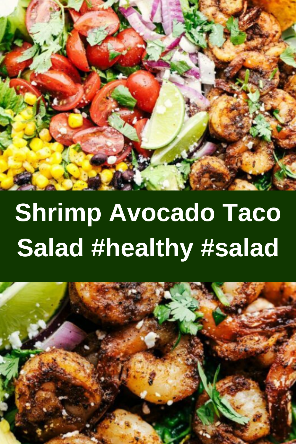 Shrimp Avocado Taco Salad