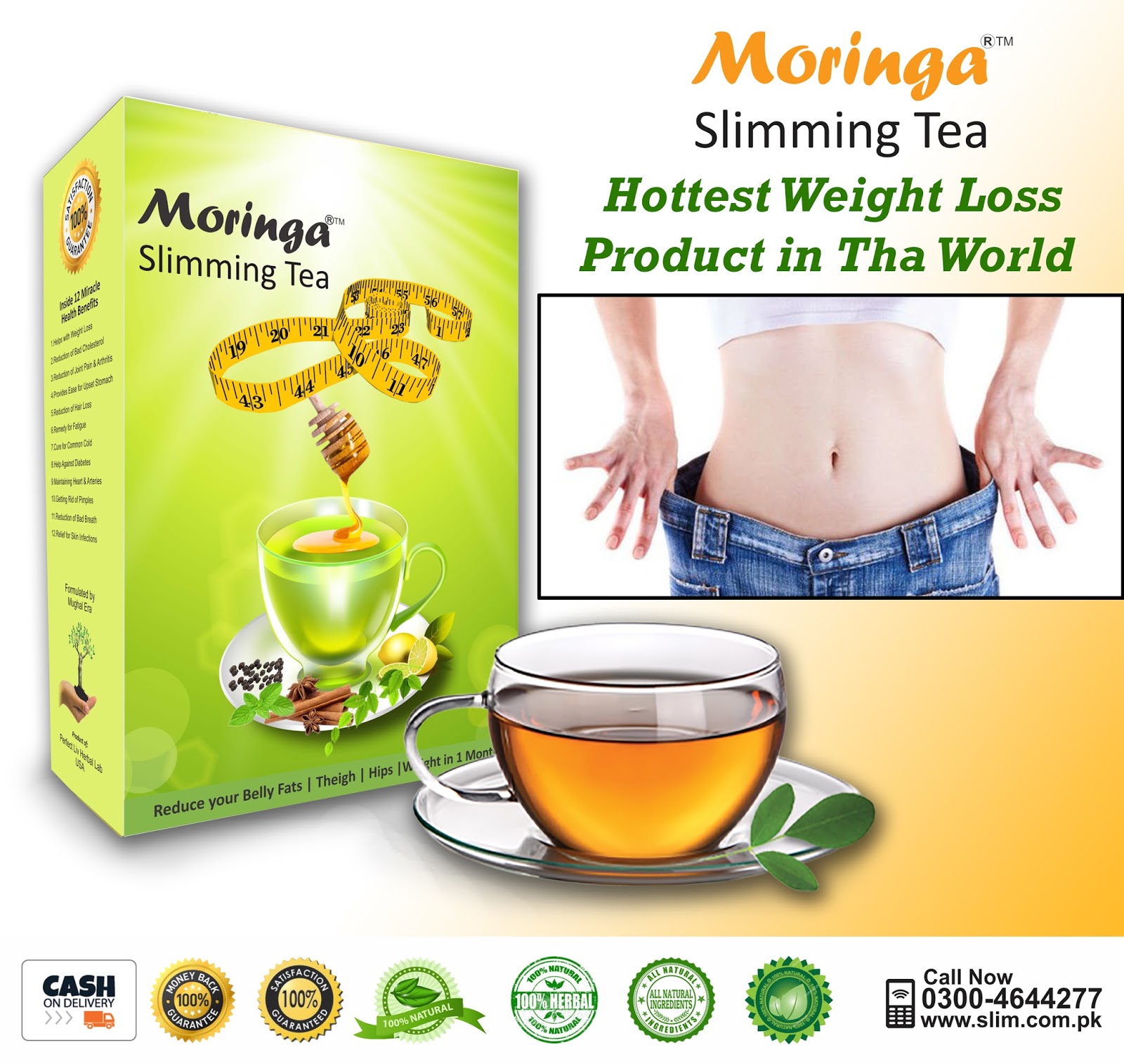 Moringa Slimming Tea (World's No. 1 Selling tea now in Pakistan) Best