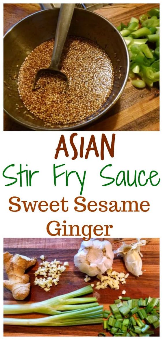 Asian Stir Fry Sauce Sweet Sesame Ginger