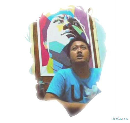 Rekaman video dengan background pop art WPAP