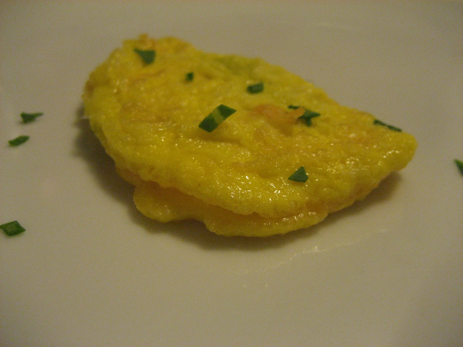 Brooklyn Mommy Arugula and Cheddar Egg Yolk Omelette