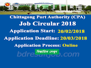 Chittagong Port Authority (CPA) Job Circular 2018 