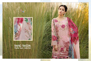 Shree Fab Rang Rasiya Digital lawn pakistani Suits wholesaler