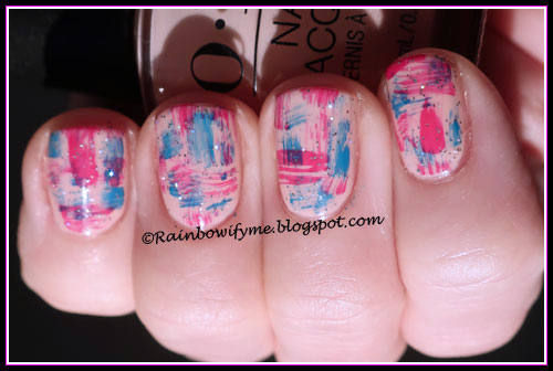 Orly Shine On Crazy Diamond; OPI: Bubble Bath, Trip-i-cal-i-fiji-istic and That's Berry Daring