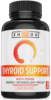 Thyroid Support Complex with Iodine - Energy, Metabolism & Focus Formula - Vegetarian, Soy & Gluten Free