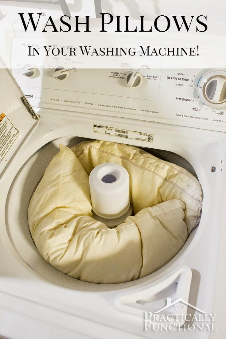 Did you know you can wash and whiten pillows in your washing machine