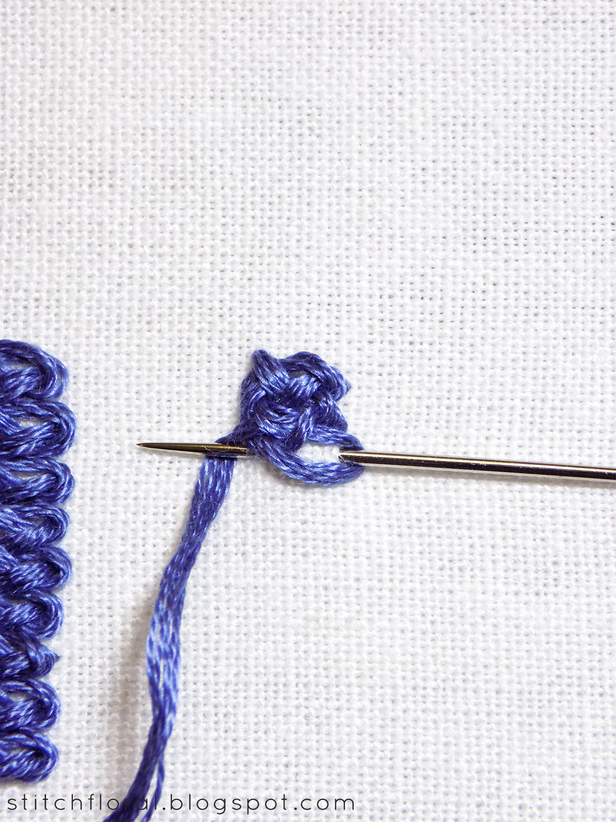 Braid stitch & Plaited braid stitch - Stitch Floral