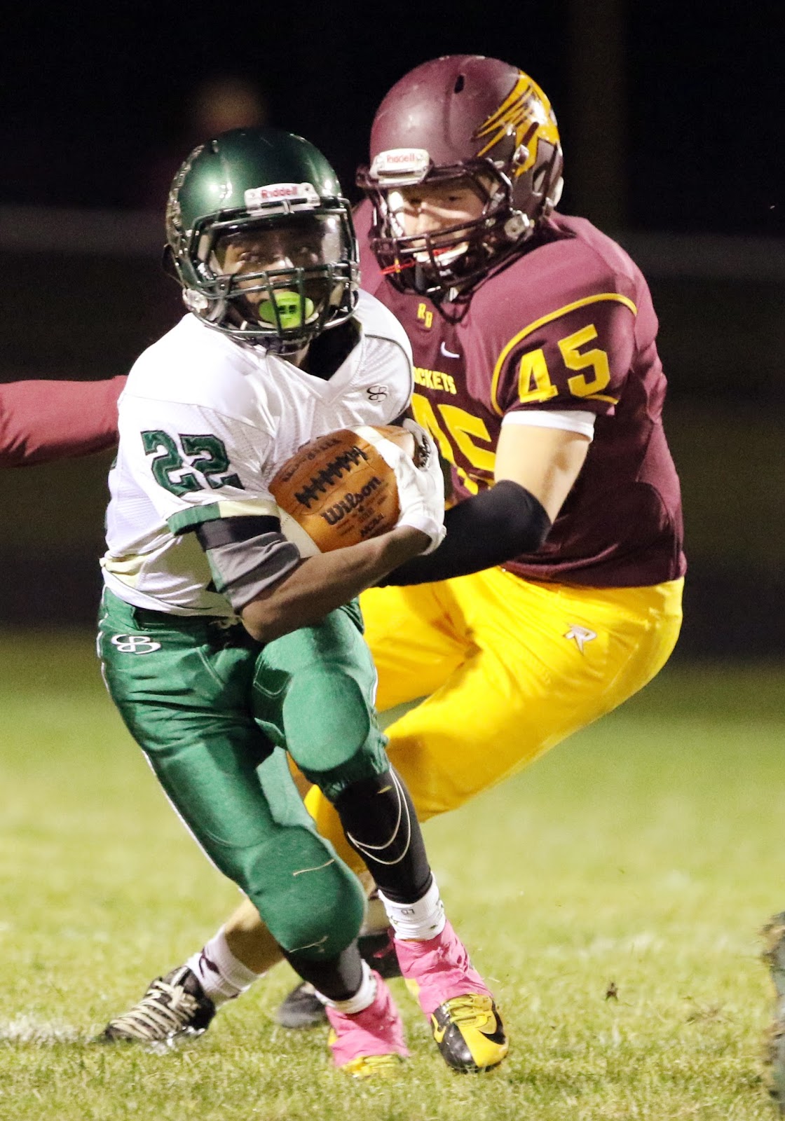 Mark Kodiak Ukena IHSA Varsity Football 4A Playoffs St. Edward vs