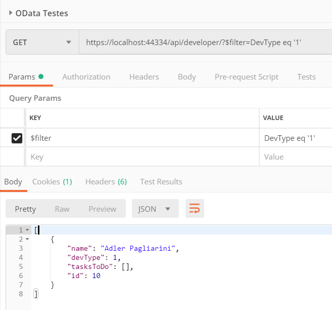 Flexible APIs with OData Asp.Net Core