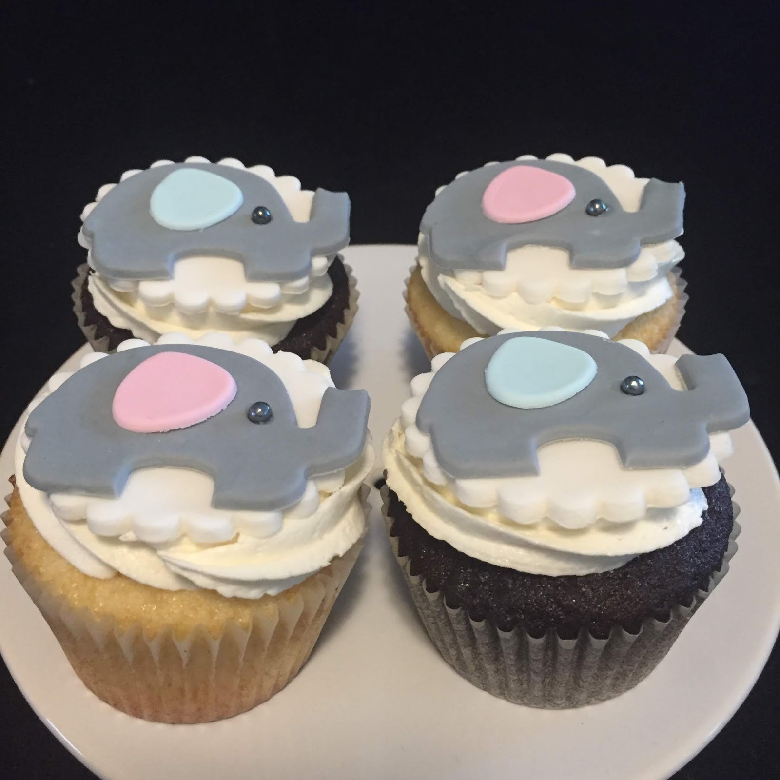Baby Elephant Cupcakes