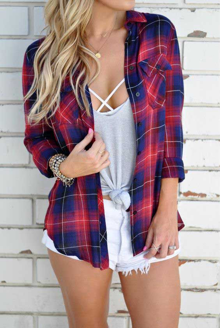 5 Best Flannel Shirt Outfit Ideas For Girls For Summer