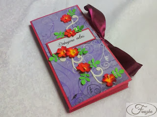 Ręcznie robiona kartka z czekoladą