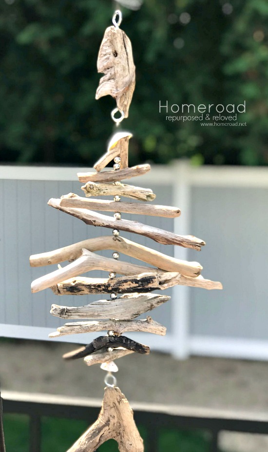 Hanging Fish made from Driftwood