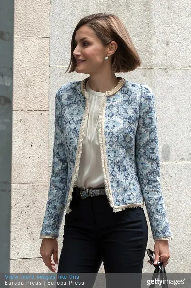 Queen Letizia of Spain attends a meeting at the Spanish Association Against Cancer, AECC on May 4, 2015 in Madrid, Spain.