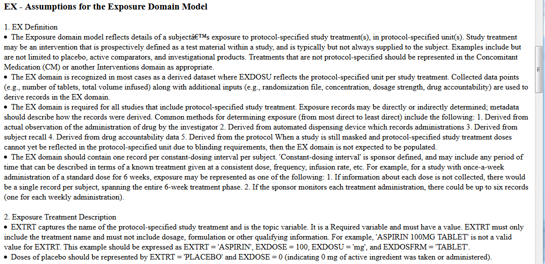 Working on and with CDISC Standards SDTMIG in machinereadable format