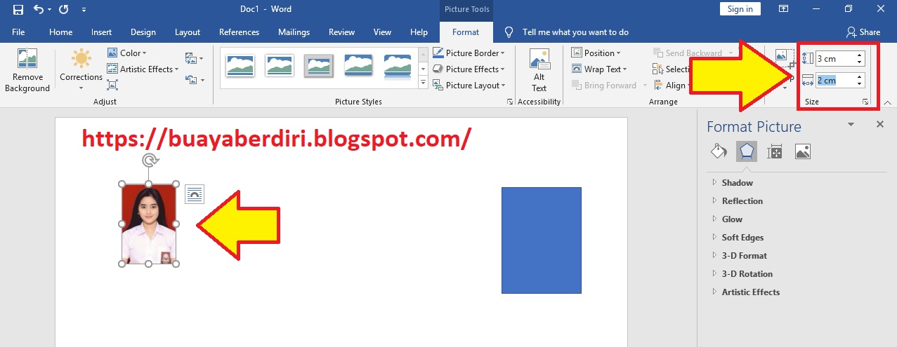 Cara Mengubah Ukuran Foto Menjadi 4x6 Dan 3x4 Di Word